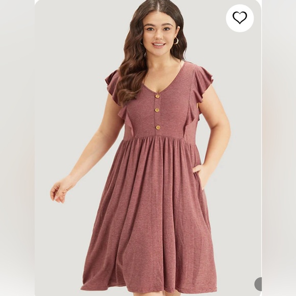 BloomChic Dresses & Skirts - NWT BloomChic Dusty Pink Soft Midi Dress, Size 14-16/1X